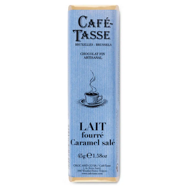 Barre de chocolat au lait fourrée caramel salé 45g*Guy Demarle Sale