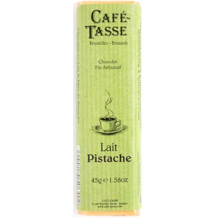 Barre de chocolat au lait fourrée pistache 45g*Guy Demarle Clearance