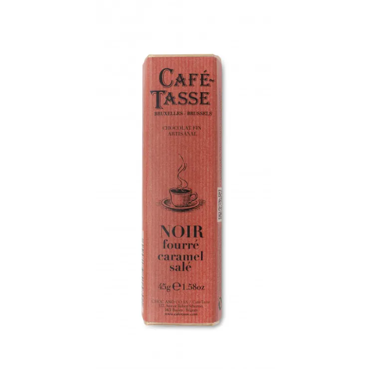 Barre de chocolat au noir fourrée caramel salé 45g*Guy Demarle Clearance