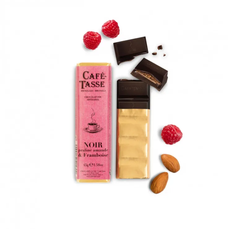 Barre de chocolat noir praliné framboise 45g*Guy Demarle Hot