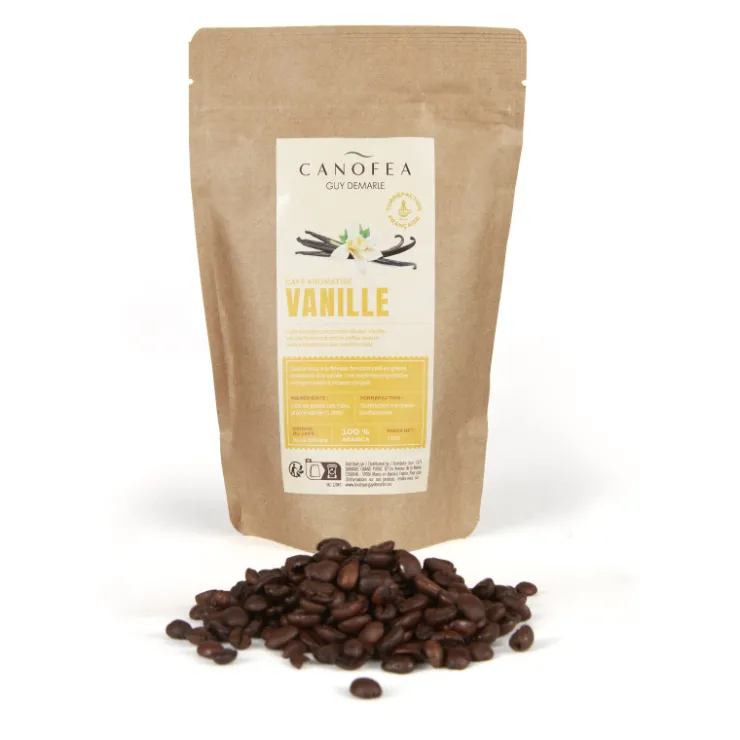 Café en grains aromatisé - Vanille - 125g*Guy Demarle Shop