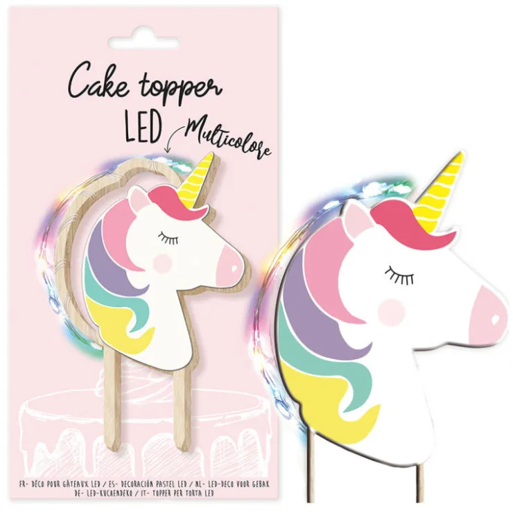 Cake topper LED Licorne*Guy Demarle New