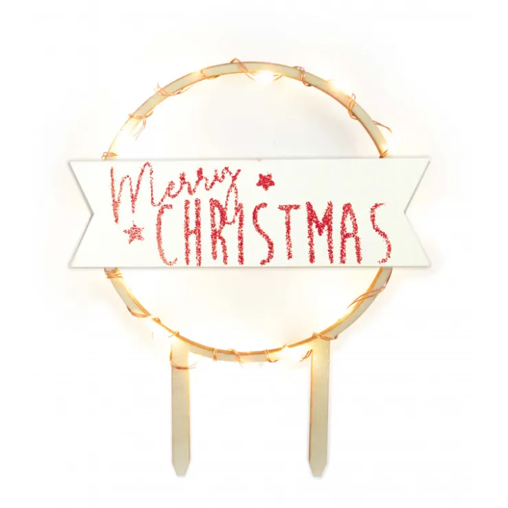 Cake topper led Merry Christmas*Guy Demarle Online