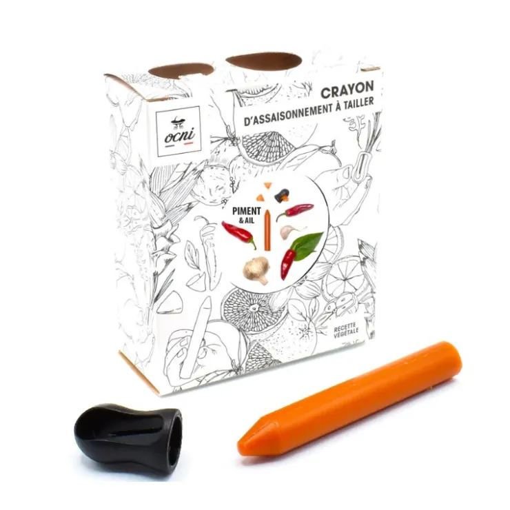 Crayon d'assaisonnement à tailler Piment & ail BIO*Guy Demarle Store