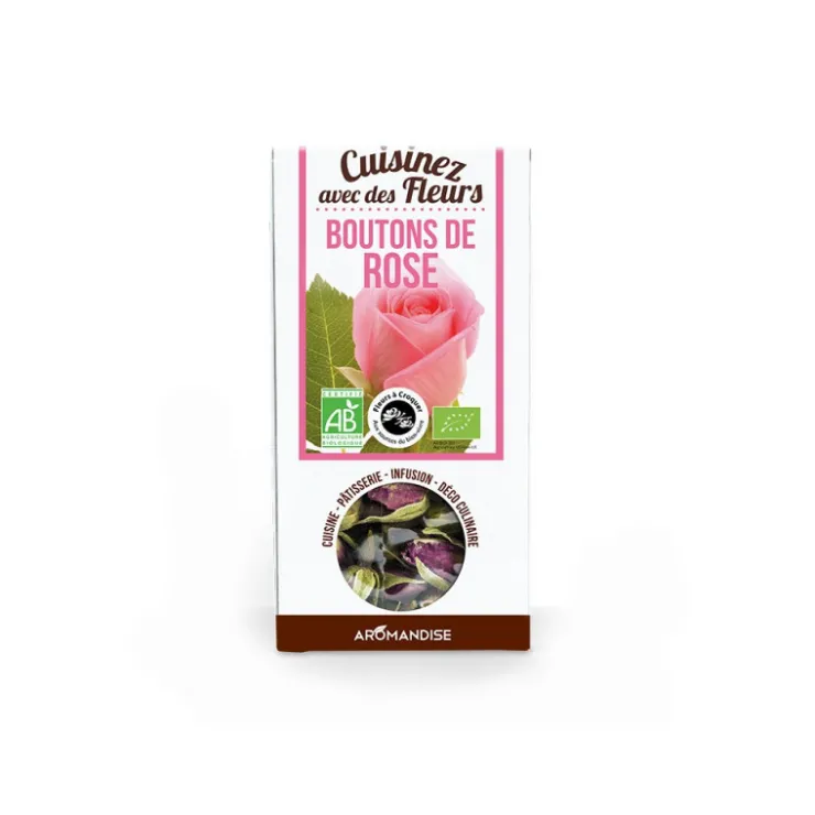 Fleurs à croquer bio Boutons de rose, 30g*Guy Demarle Hot