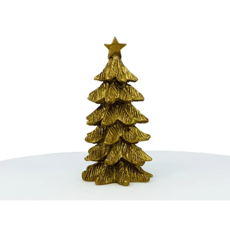 Grand sapin doré décoratif en résine 4x6,8cm*Guy Demarle Clearance