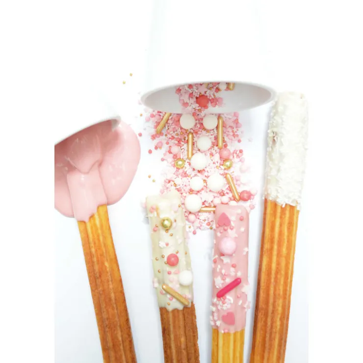 Pot décors sucrés mix rods rose doré 70g*Guy Demarle Cheap