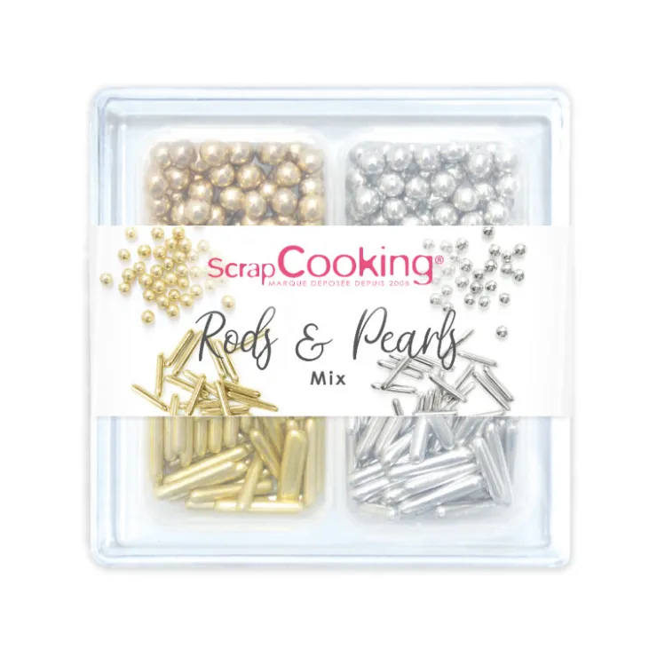 Rods & Pearls mix 66gr - Décors sucrés*Guy Demarle Fashion